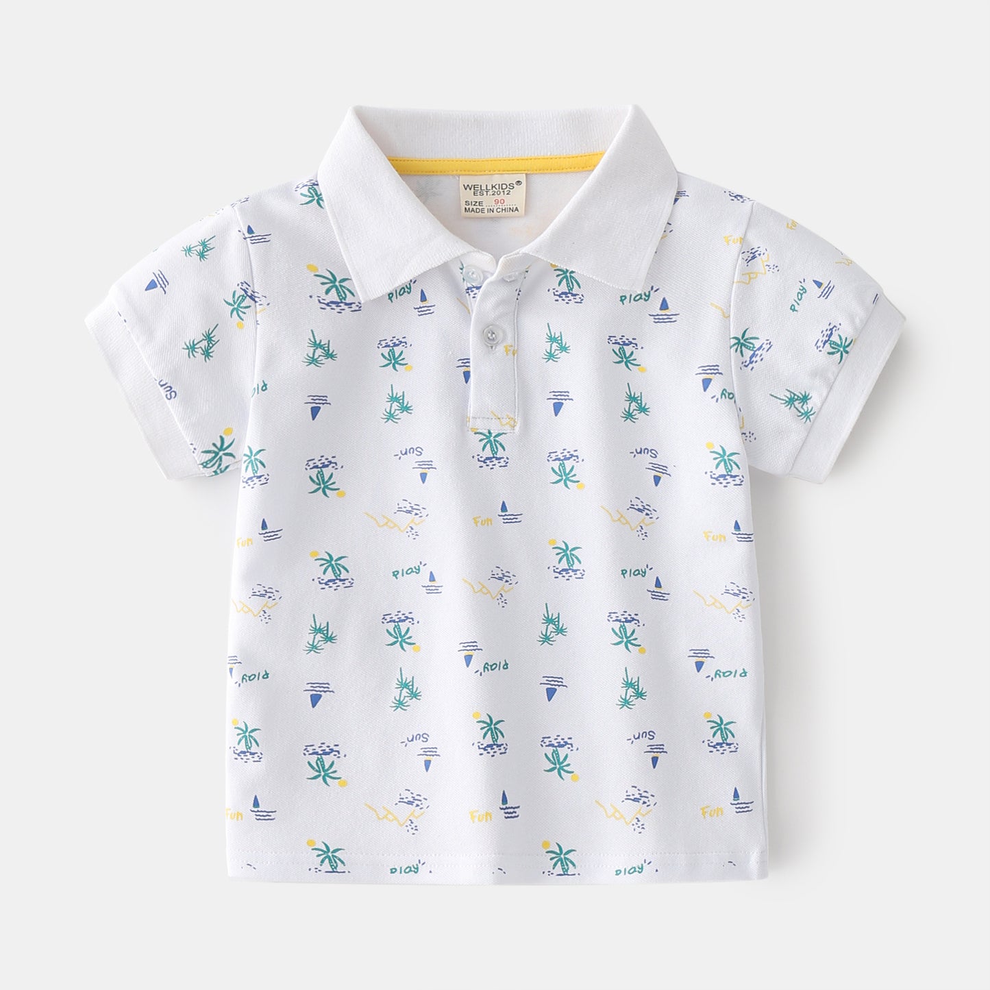 Summer Boys' Cotton Short-sleeved Polo Shirt - Tokcobstore