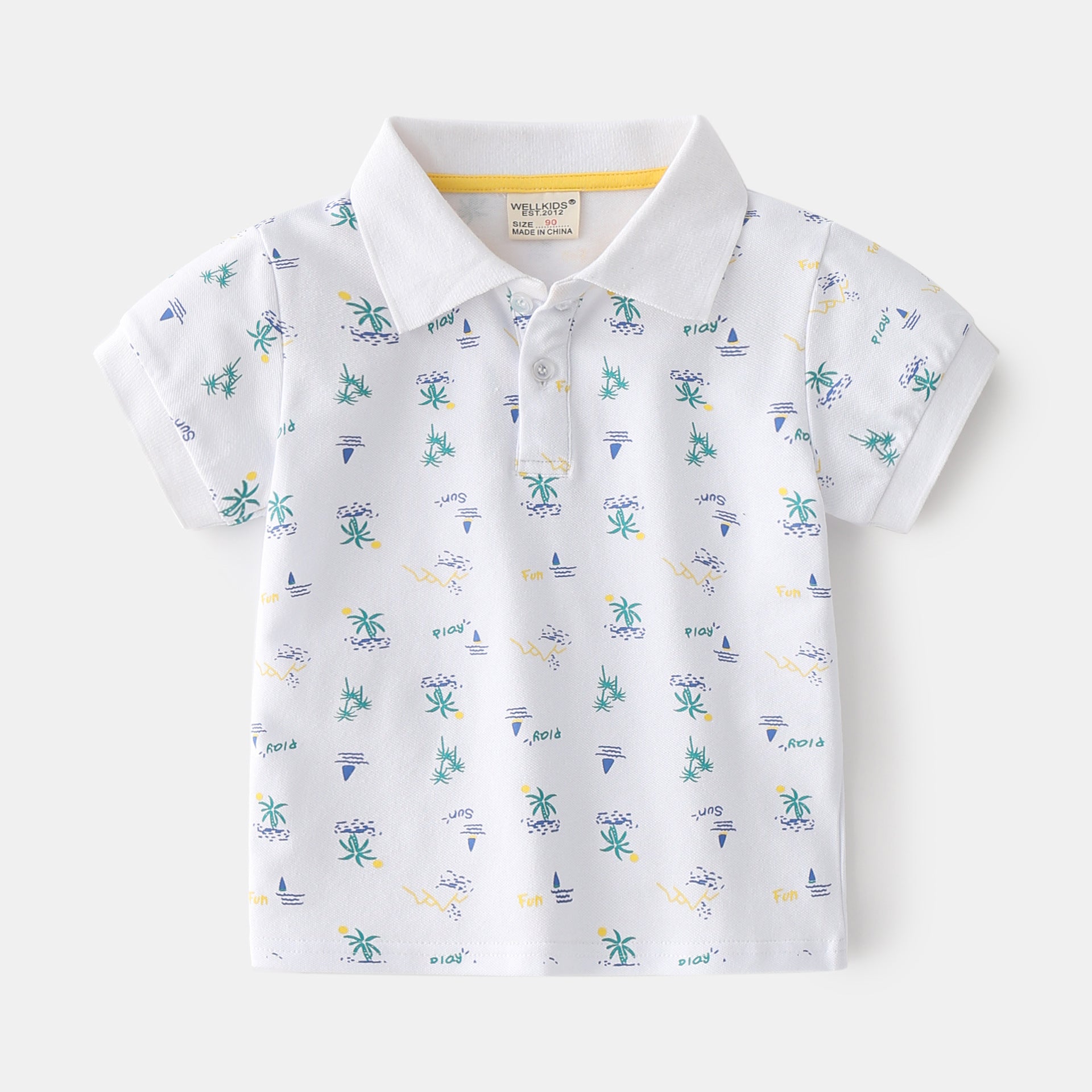 Summer Boys' Cotton Short-sleeved Polo Shirt - Tokcobstore