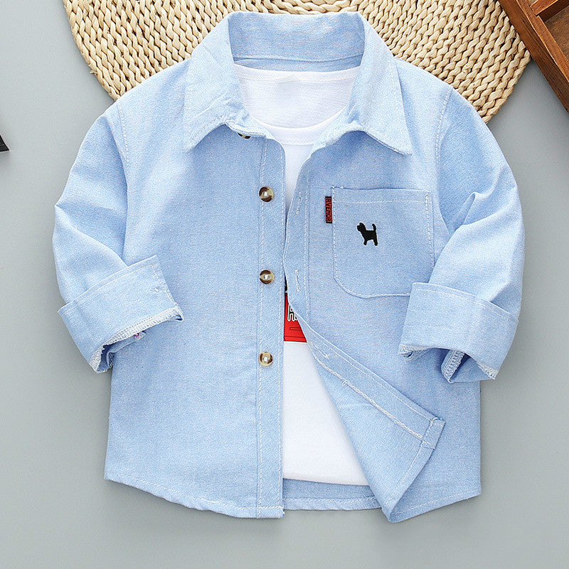 Boys Long Sleeve Plaid Shirt Jacket Spring - Tokcobstore