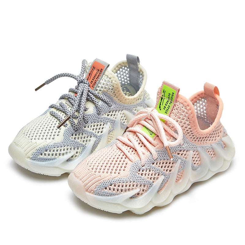 Breathable Flying Woven Soft Sole Children's Shoes