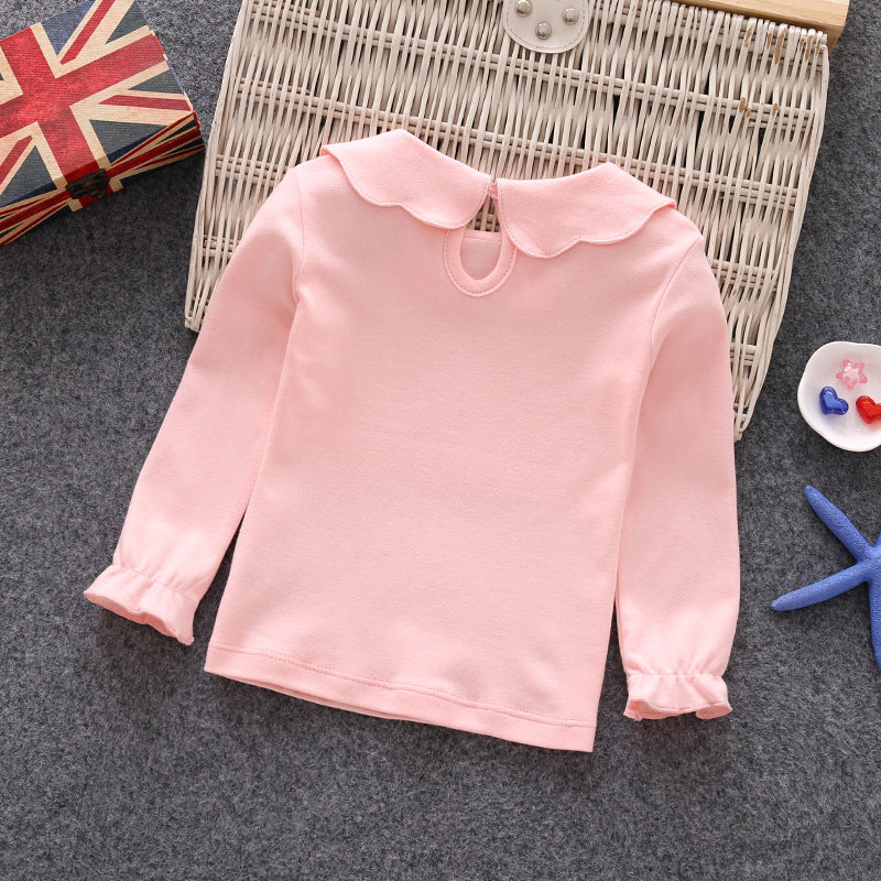 Cute Doll Collar Long Sleeve Top