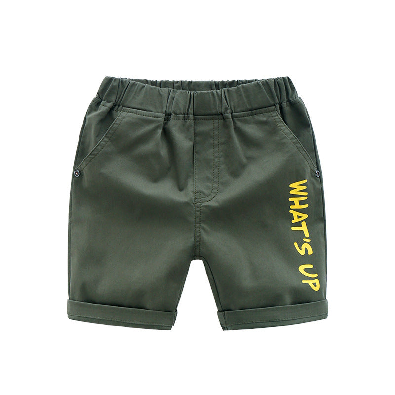 Korean Version Of Boys And  Children's Fivepoint Pants