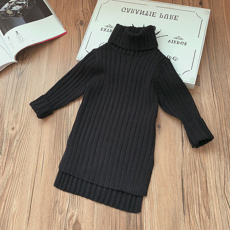 Split solid color all-match sweater sweater - Tokcobstore