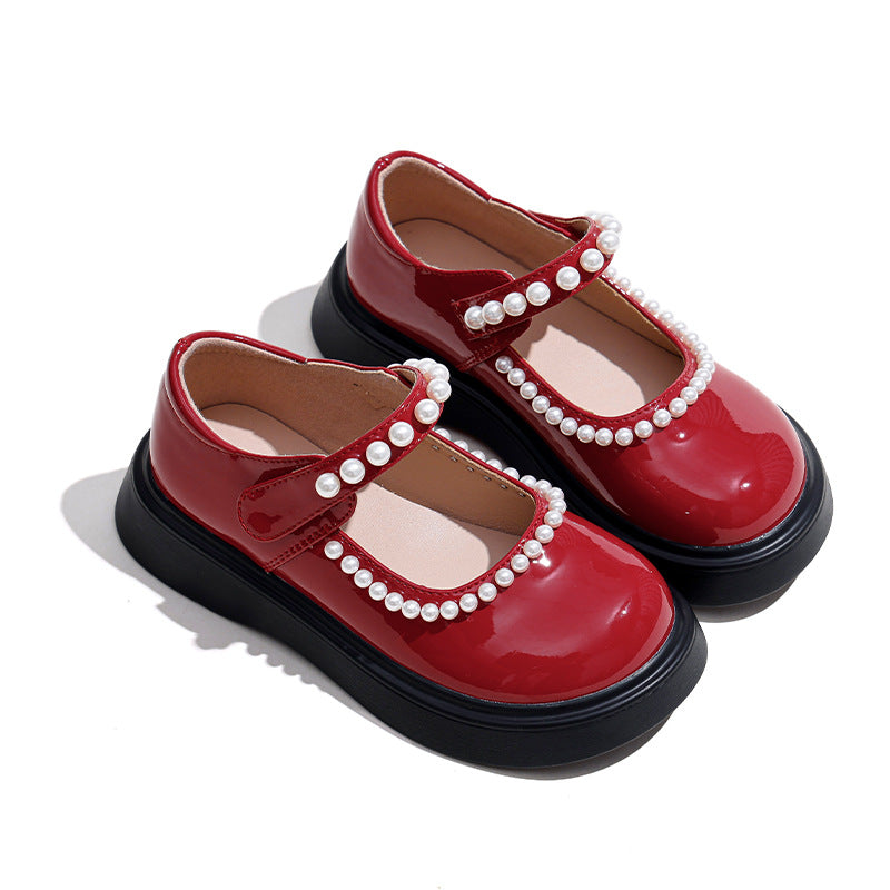 Soft-soled Lolita Children's Small Leather Shoes