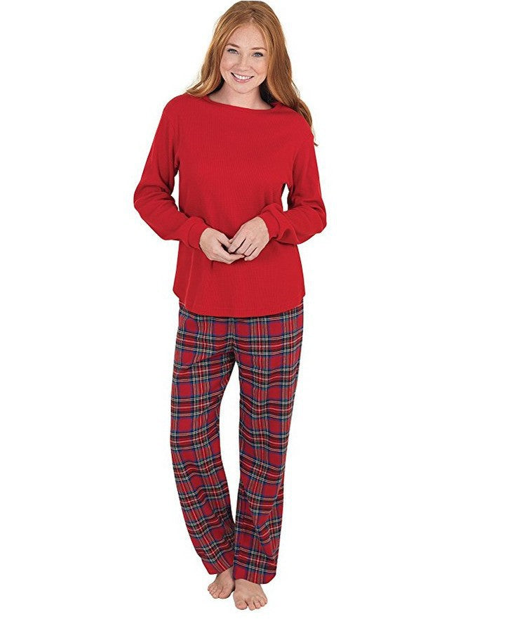 Plaid Cotton Christmas Parent-child Pajamas - Tokcobstore