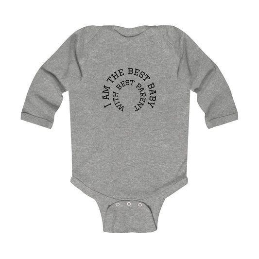 Infant Bodysuit — "God's Got Me" & "I Am The Best Baby" Long Sleeve Christian Baby Onesie - Tokcobstore