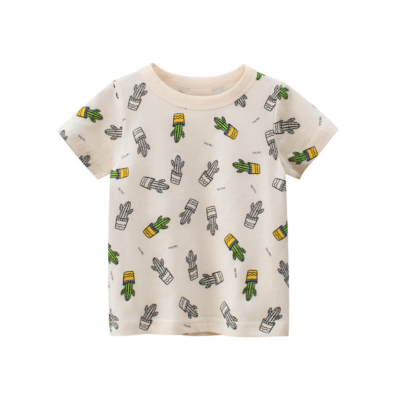 Summer New Boys Short Sleeve T-Shirt Children's Clothing - Tokcobstore