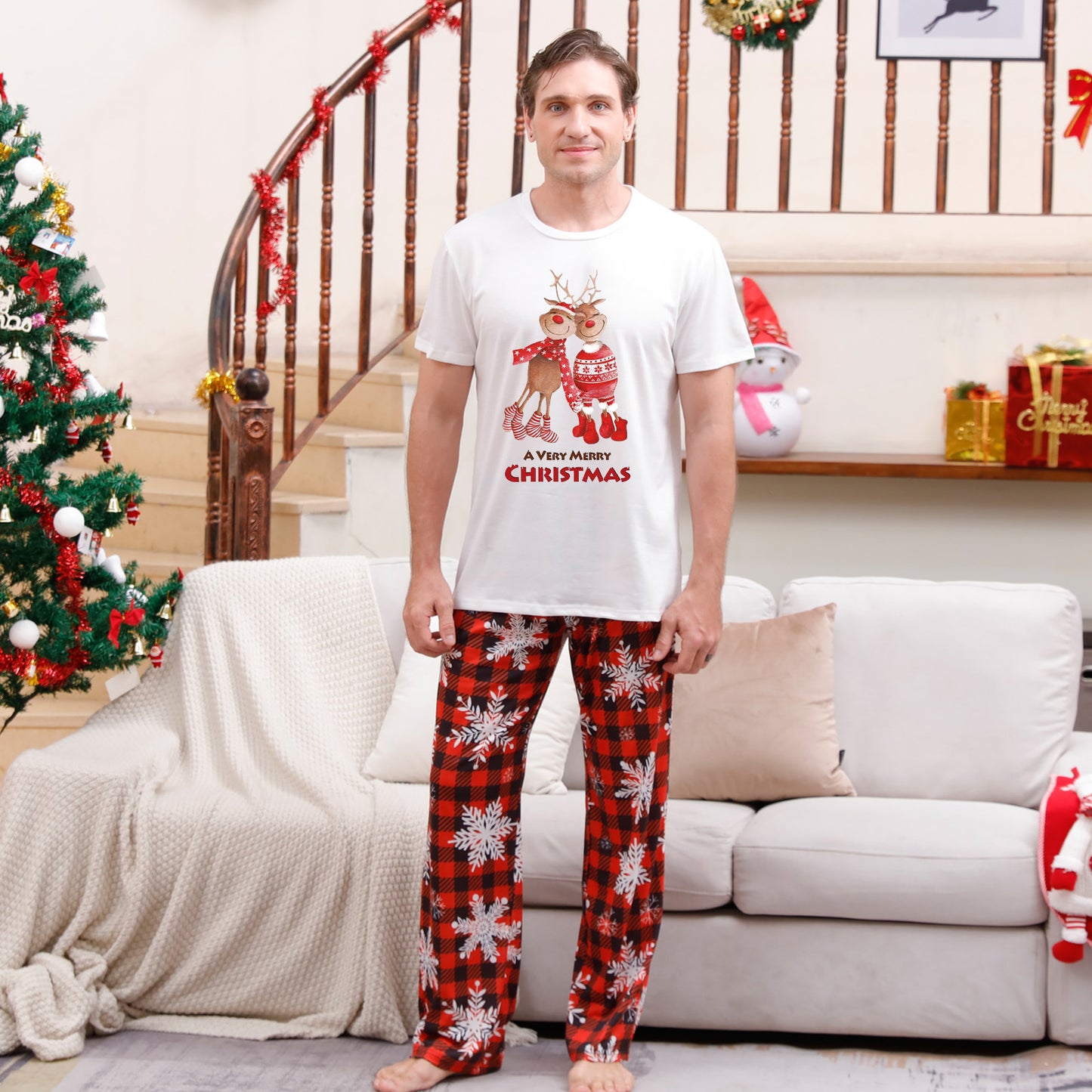 Christmas Parent-child Pajamas Suit Printed Homewear