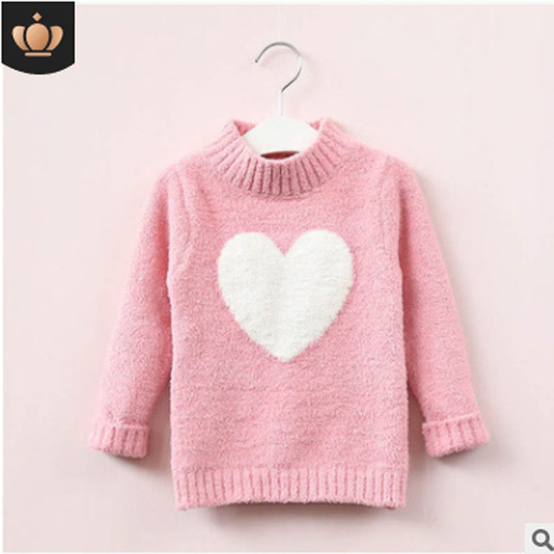 New Style Pullover Children's Love Knit Sweater - Tokcobstore