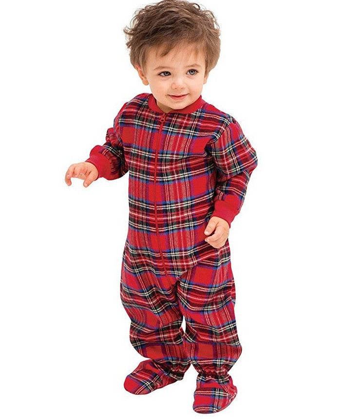Plaid Cotton Christmas Parent-child Pajamas - Tokcobstore