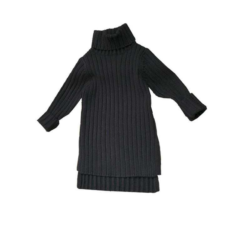 Split solid color all-match sweater sweater - Tokcobstore