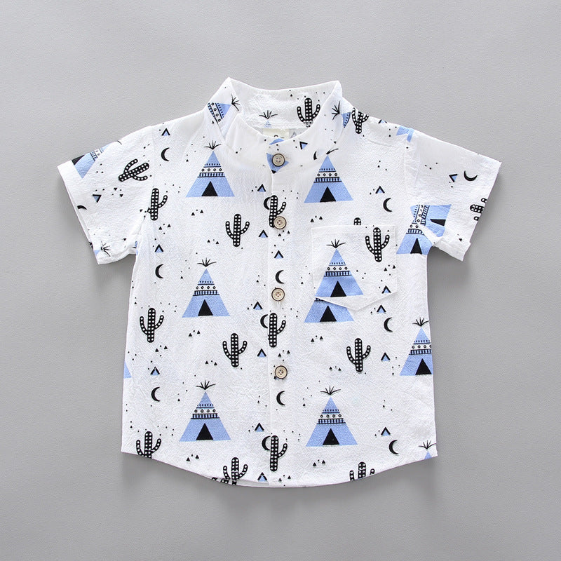 Triangle Short Sleeve Shirt Suit - Tokcobstore