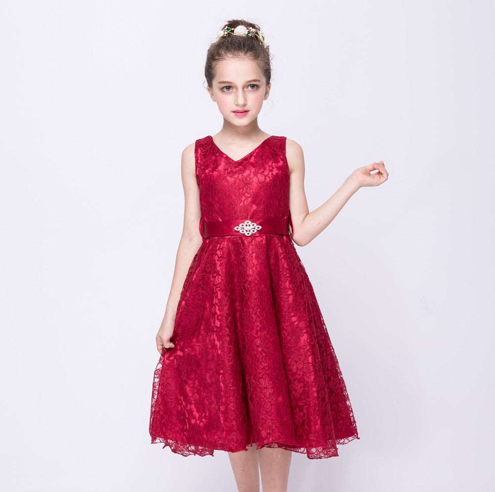 Kids girls dress children Costume Girls Dress Lace Dress Tong Wholesale