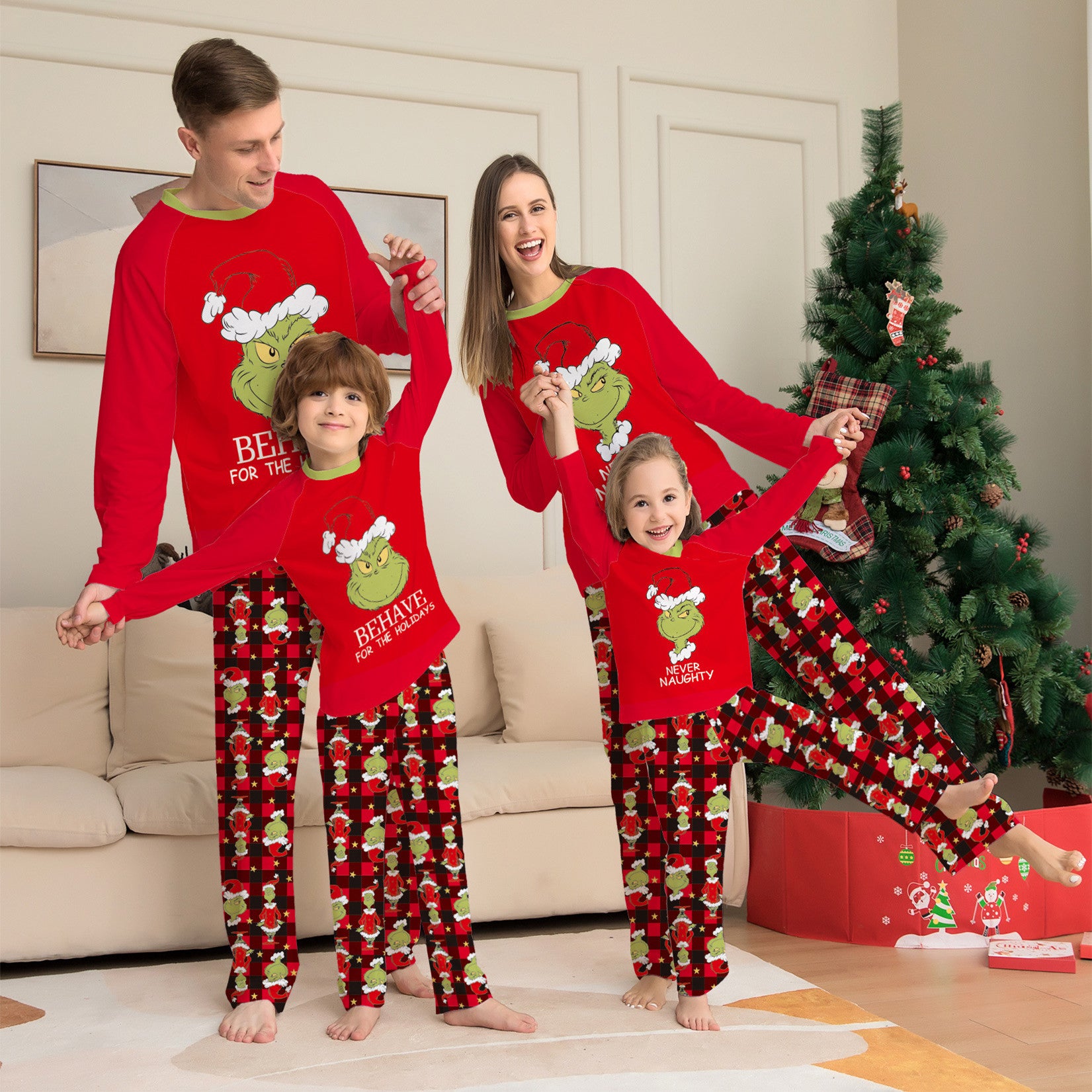 New Parent Child Christmas Home Costume Pajamas - Tokcobstore
