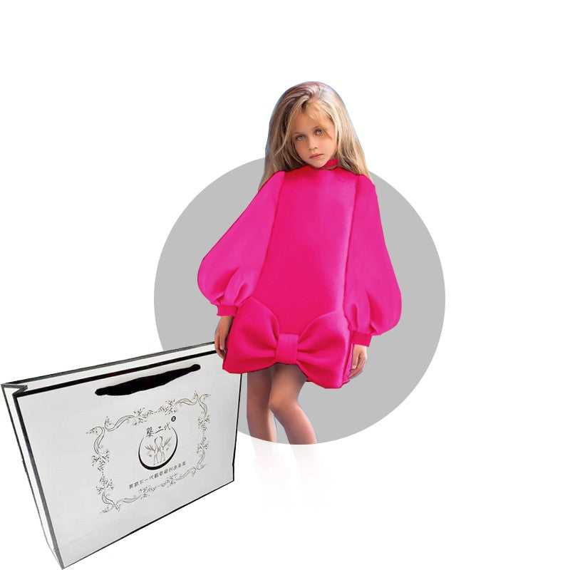 Girls' Dress Fashion Bubble Long Sleeve