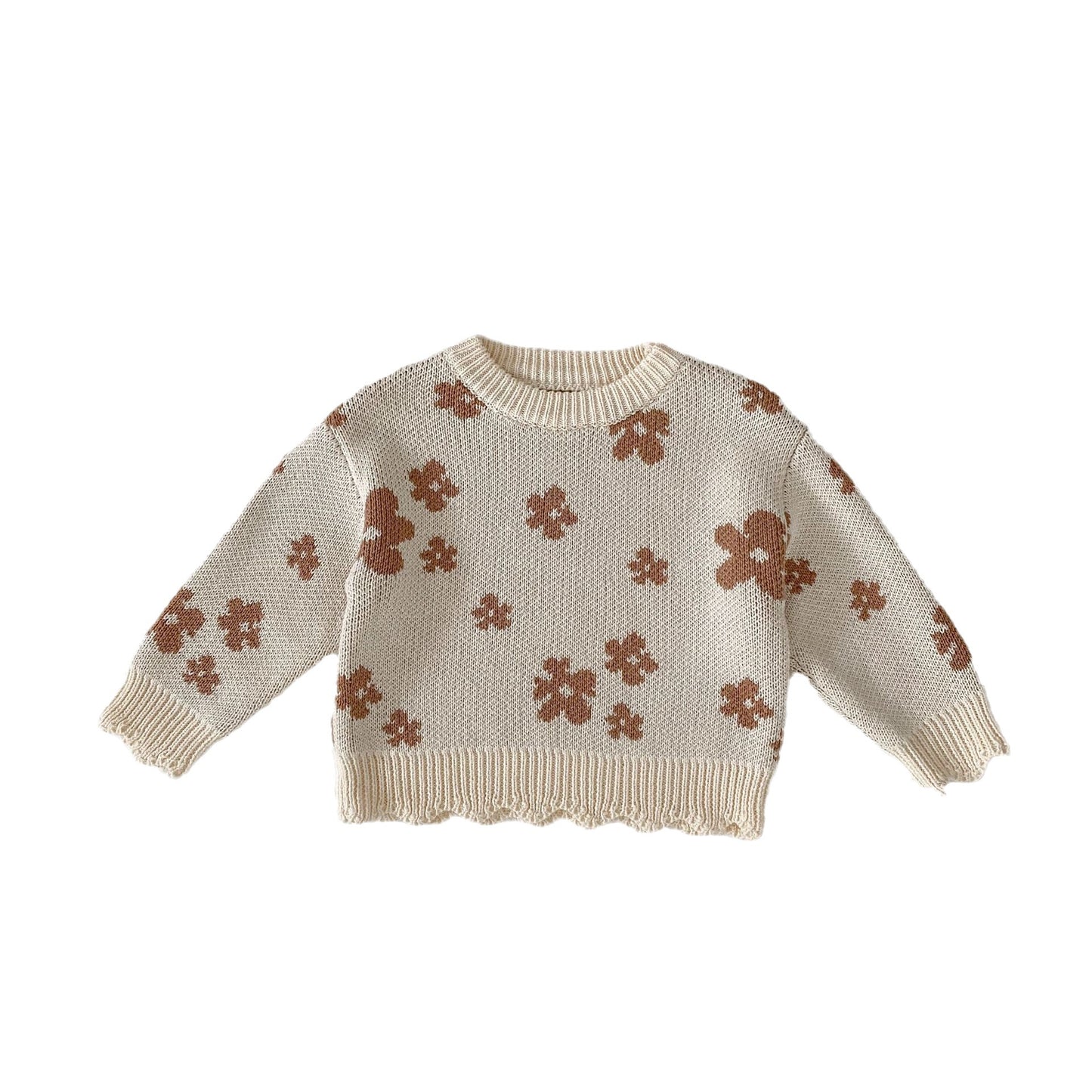 Girl's Knitted Shirt Versatile Top