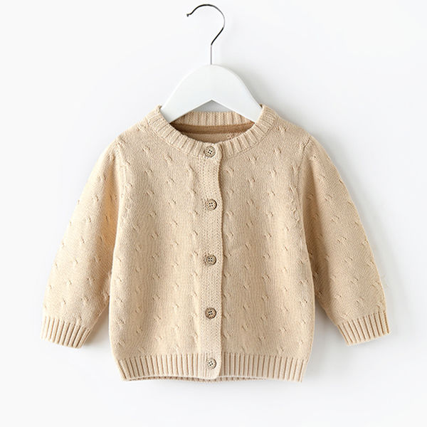 Girl's coat baby's sweater top knitted cardigan