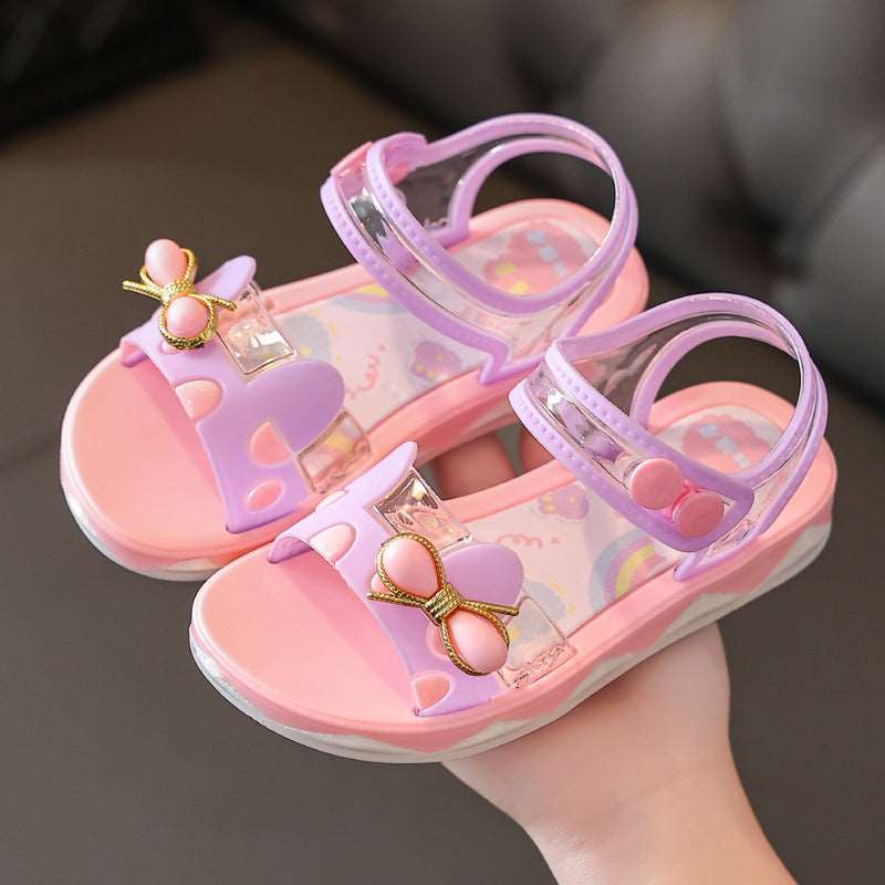 Girls Summer Princess Fashion Sandals Non-Slip Soft Sole