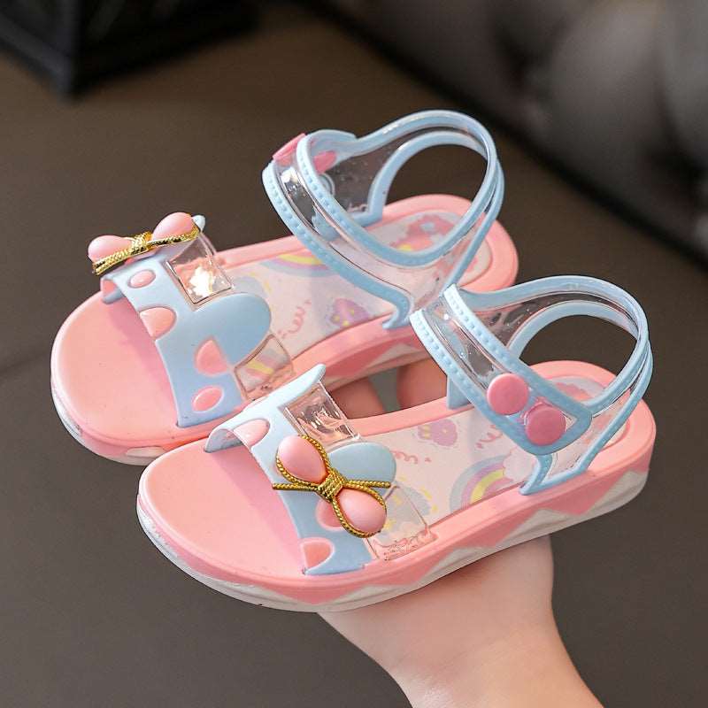 Girls Summer Princess Fashion Sandals Non-Slip Soft Sole