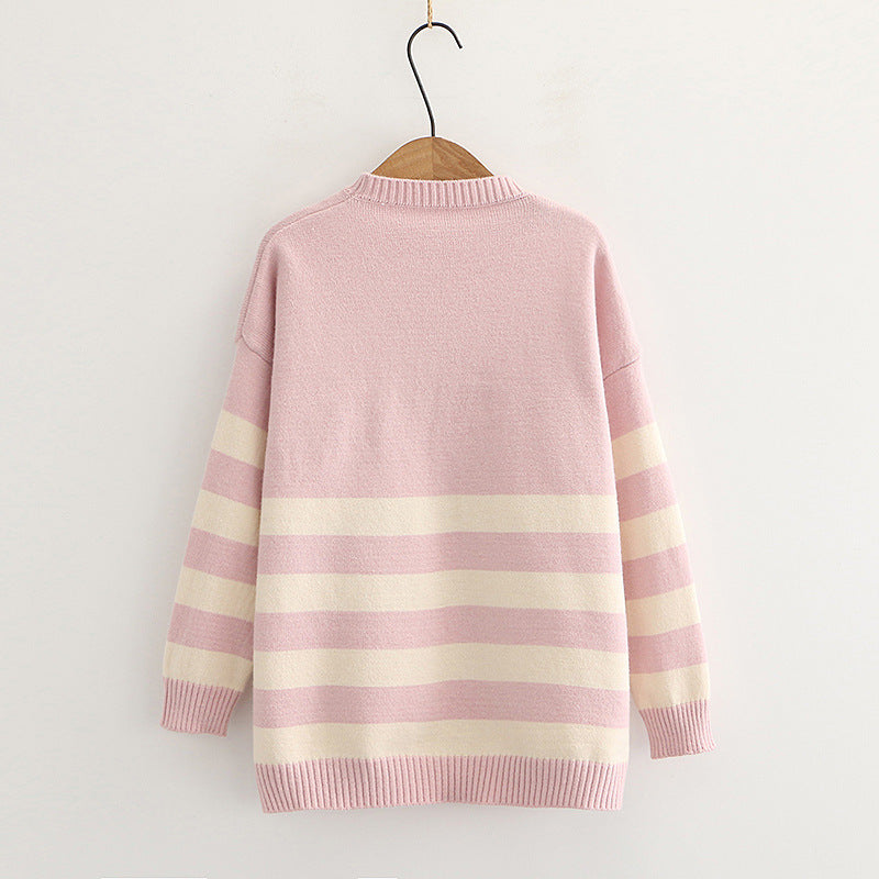 Korean style loose long-sleeved pullover