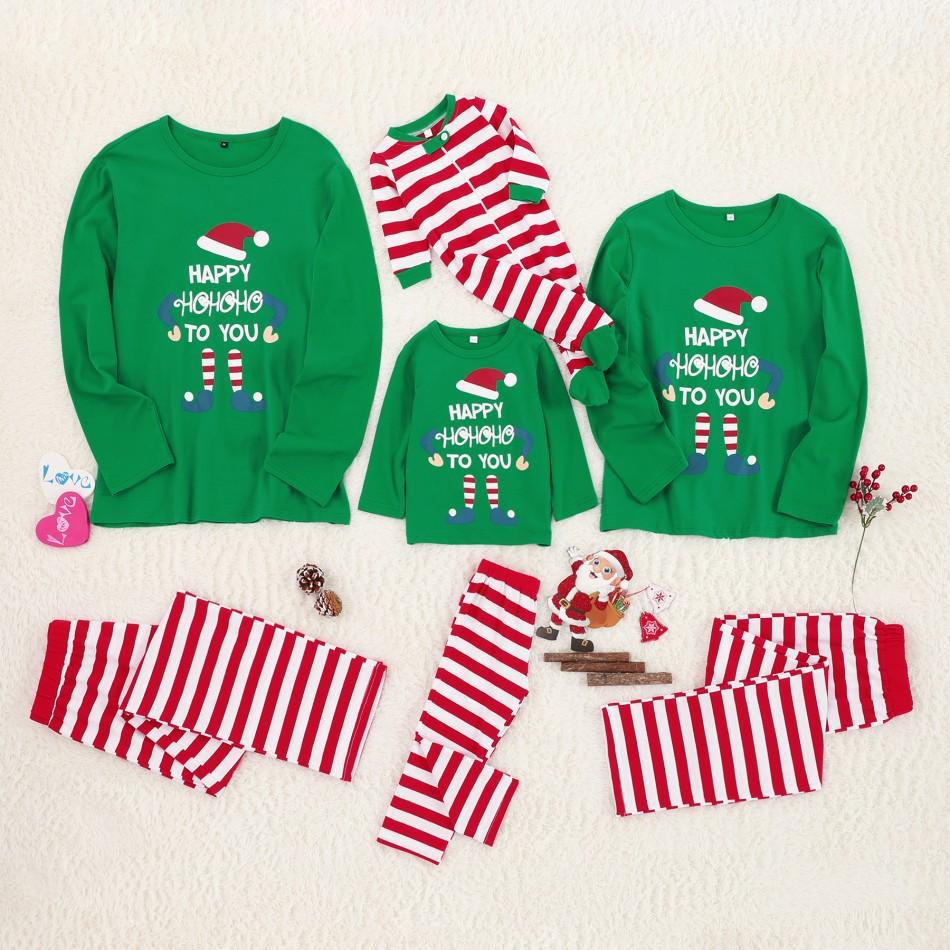 Homewear Pajamas Set Christmas Doll Print