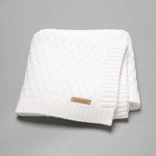 Solid Color Three-dimensional Lines Infant Hug Blanket