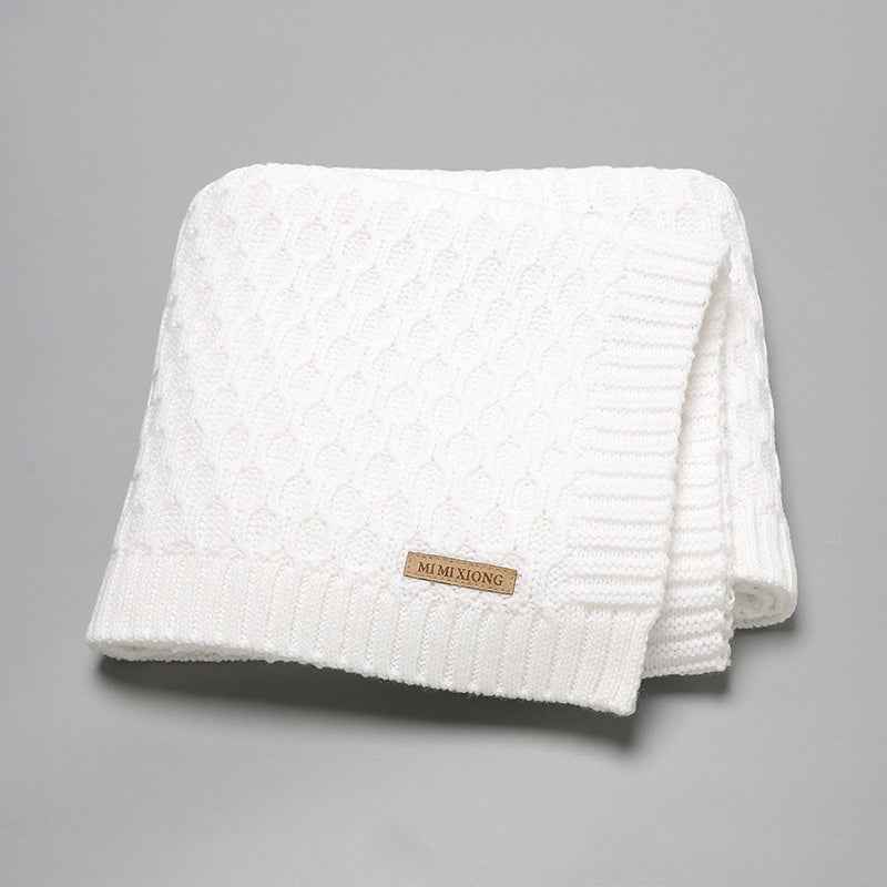 Solid Color Three-dimensional Lines Infant Hug Blanket
