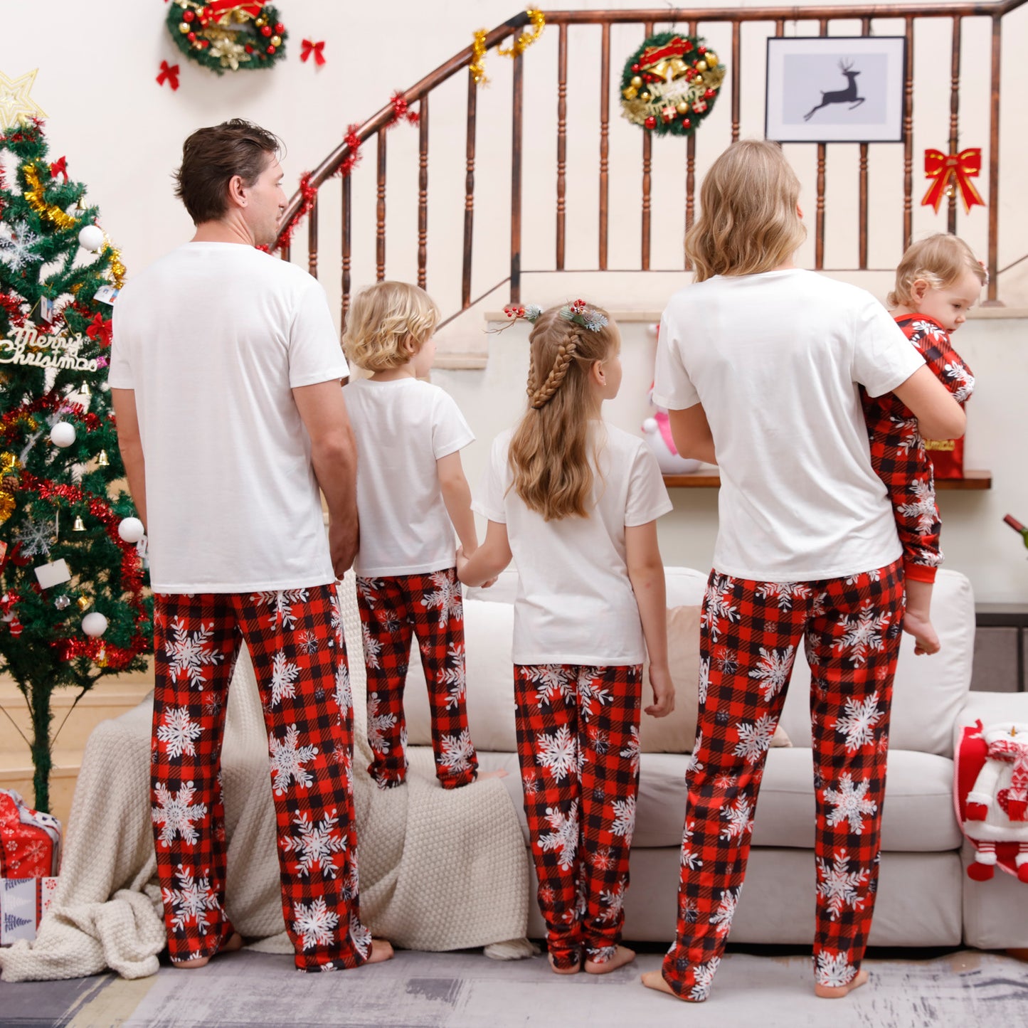 Christmas Parent-child Pajamas Suit Printed Homewear