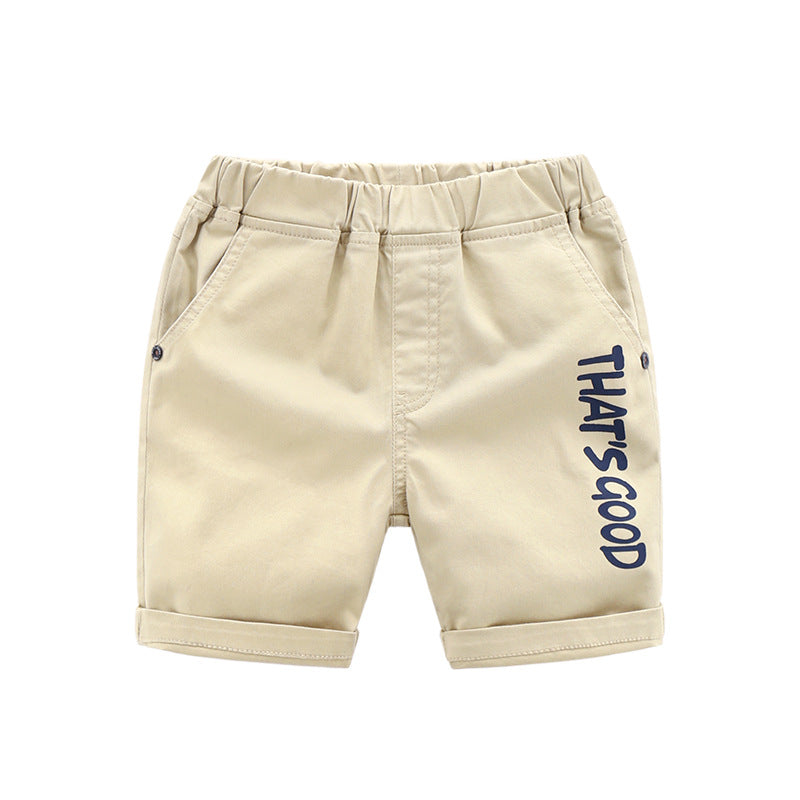 Korean Version Of Boys And  Children's Fivepoint Pants