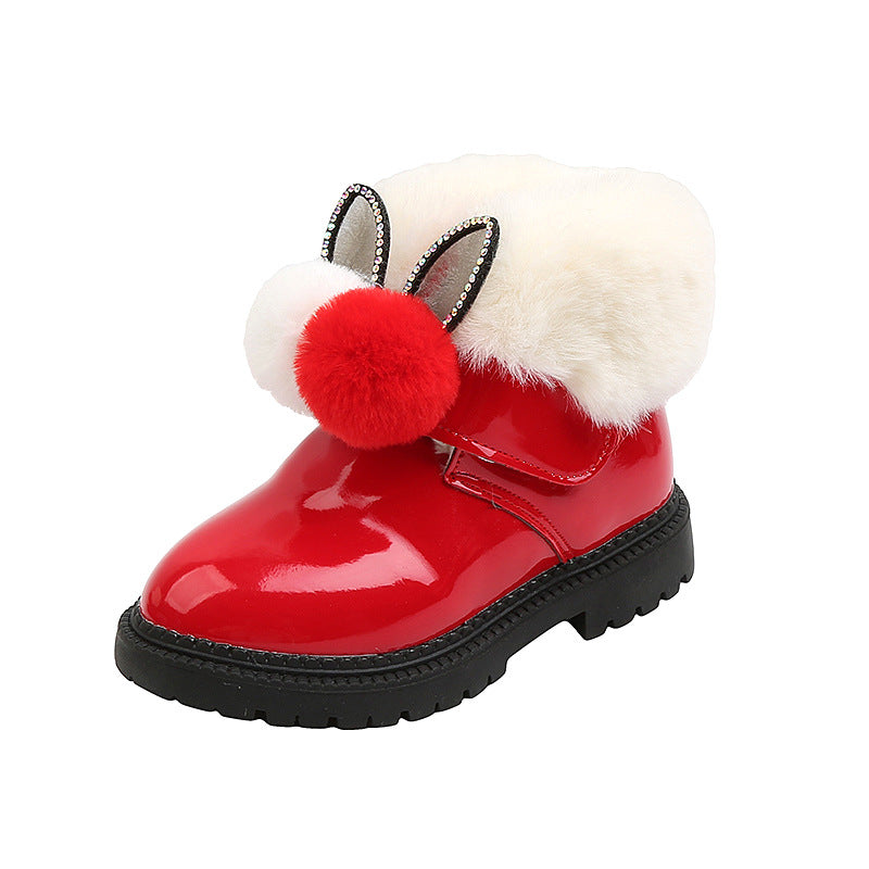 Fashion Plus Velvet Warm Childrens Cotton Boots