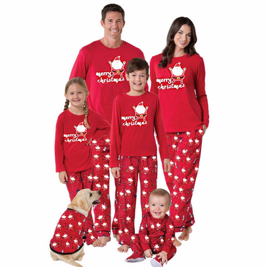 Two piece set of Christmas housewear pajamas