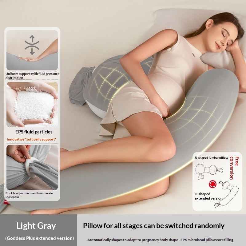 Pregnancy Pillow For Back Support Belly U-shaped Side-sleeping Body Pillow For Comfortable Sleep