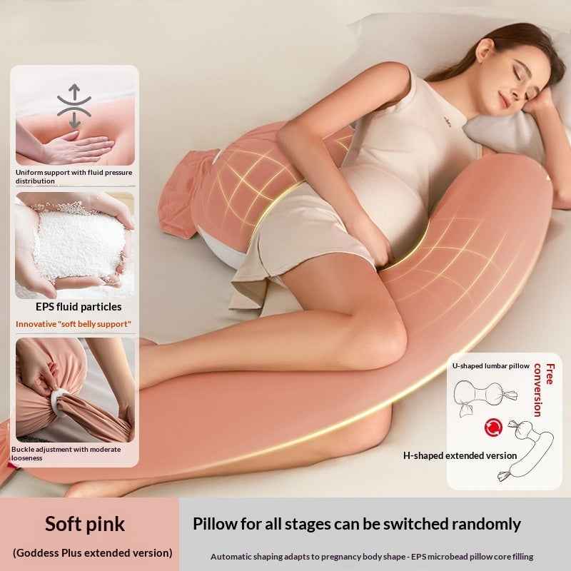 Pregnancy Pillow For Back Support Belly U-shaped Side-sleeping Body Pillow For Comfortable Sleep