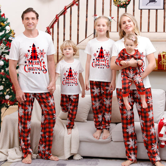 Christmas Parent-child Pajamas Suit Printed Homewear