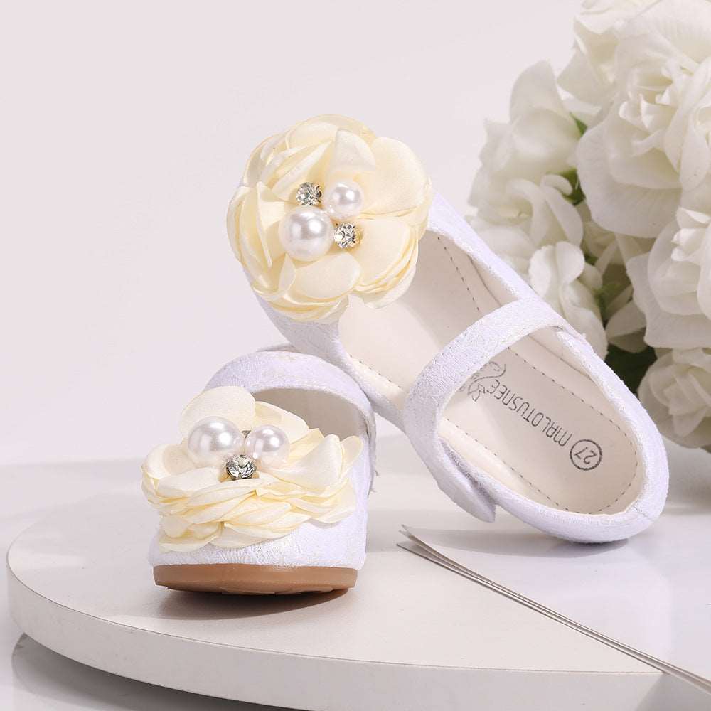 Spring Korean Style Princess Show Dress Flower Girl Shoes