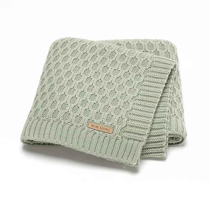 Solid Color Three-dimensional Lines Infant Hug Blanket