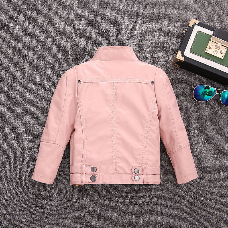 Children's clothing pilot leather jacket - Tokcobstore