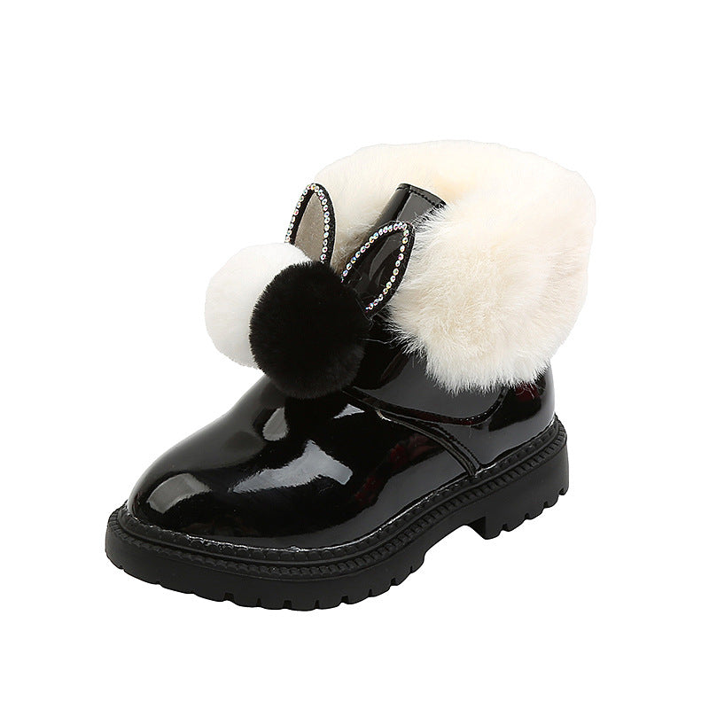 Fashion Plus Velvet Warm Childrens Cotton Boots