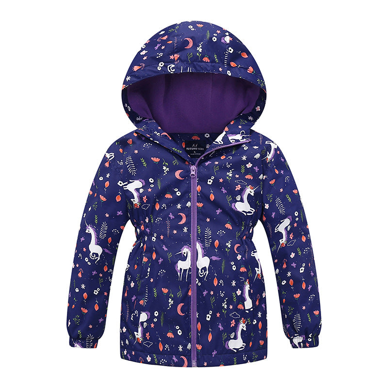 Mid-length Windbreaker Thickened Warmth Jacket Children's Style Jacket - Tokcobstore