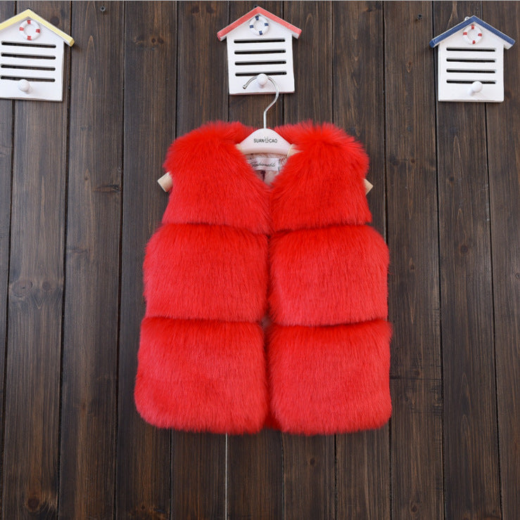 Three-piece Fur Vest Short Thick Coat