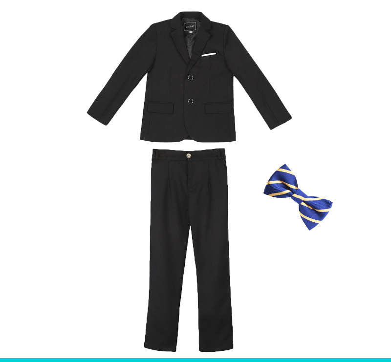 Children's Suit Boys Solid Color Flower Girl Dress  Catwalk Performance Clothing - Tokcobstore