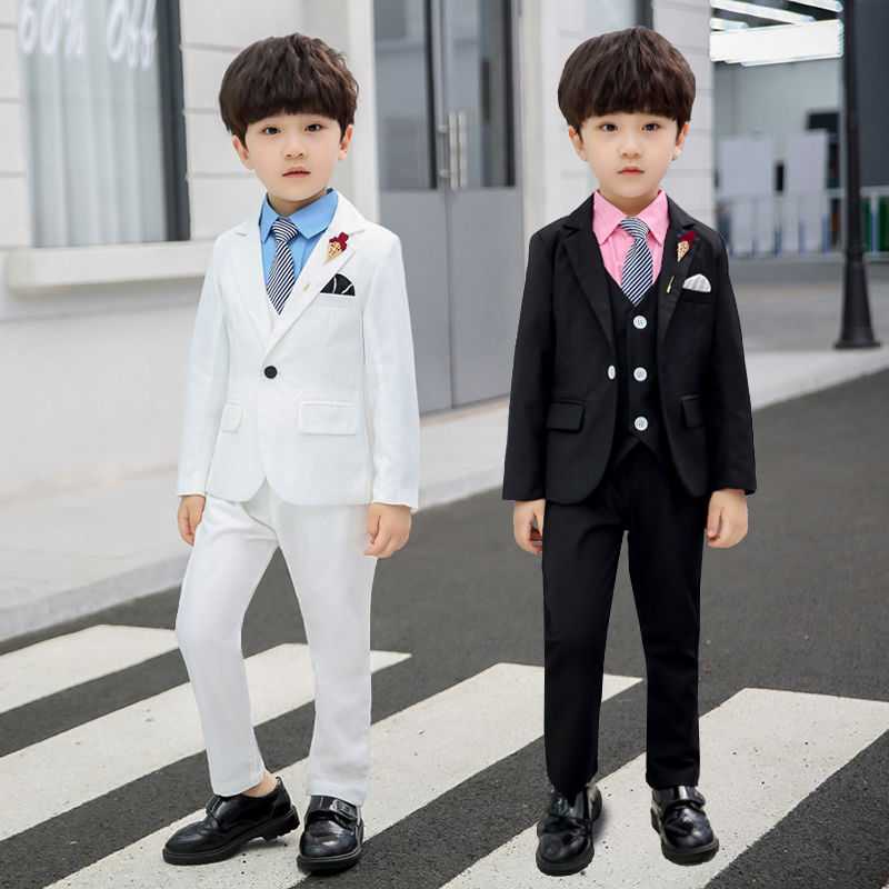 Spring Summer And Autumn New Children's Dress Three-piece Suit