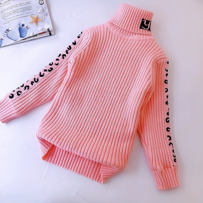 Velvet Padded Leopard Print Girls' Autumn-Winter Apparel - Tokcobstore