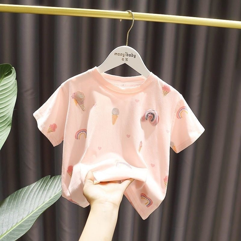 Thin Children's Summer Clothing Baby Summer Clothing Top - Tokcobstore