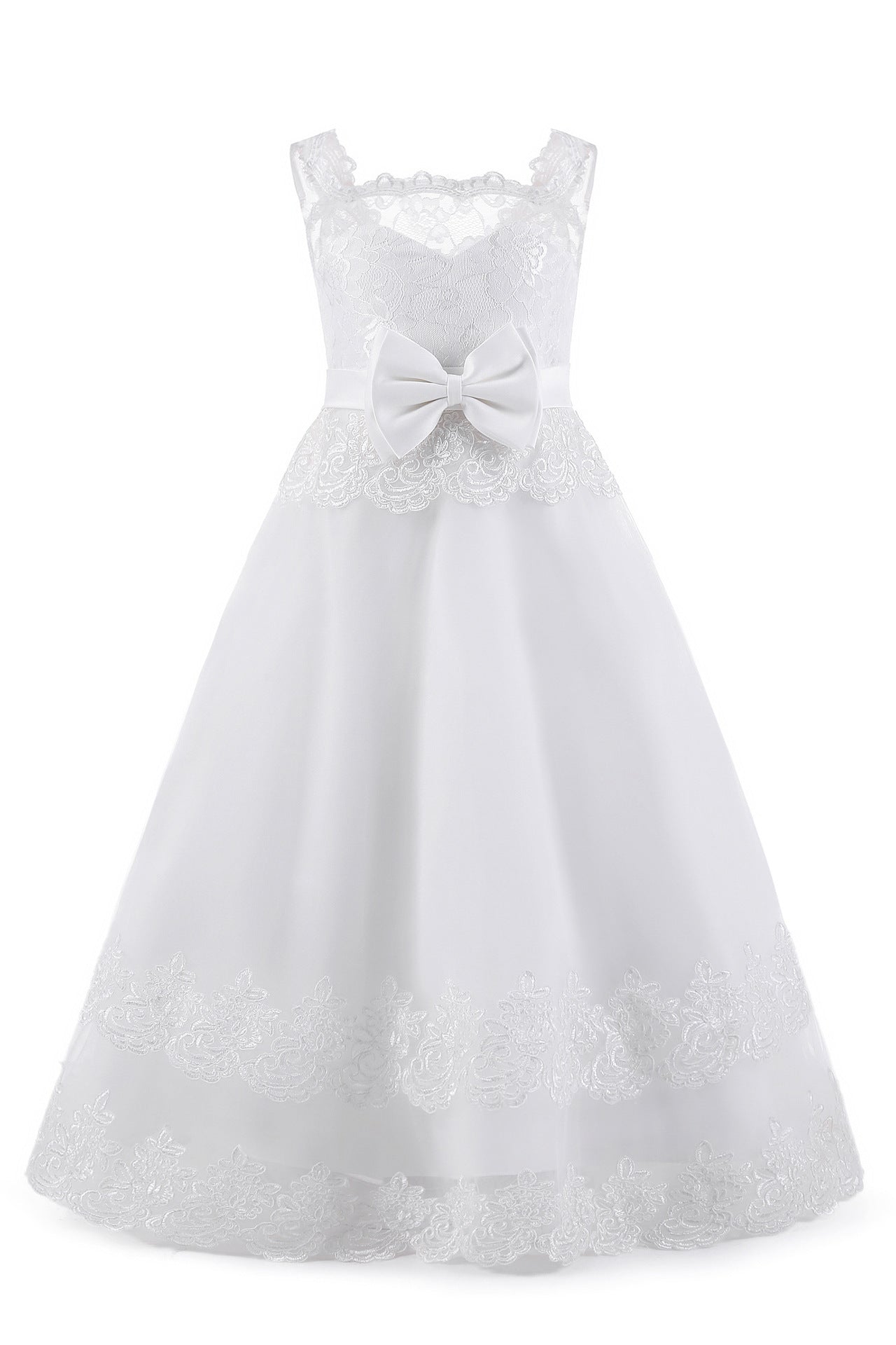 White Fashion Princess Flower Girl Tutu Dress - Tokcobstore