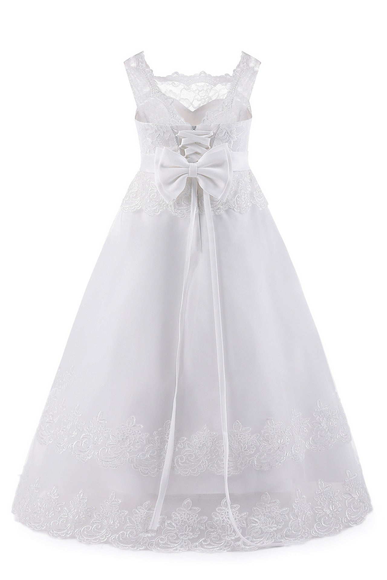 White Fashion Princess Flower Girl Tutu Dress - Tokcobstore
