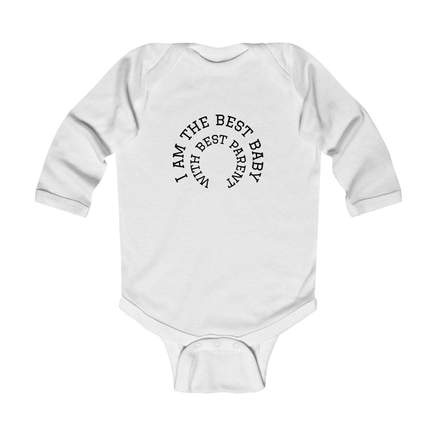 Infant Bodysuit — "God's Got Me" & "I Am The Best Baby" Long Sleeve Christian Baby Onesie - Tokcobstore