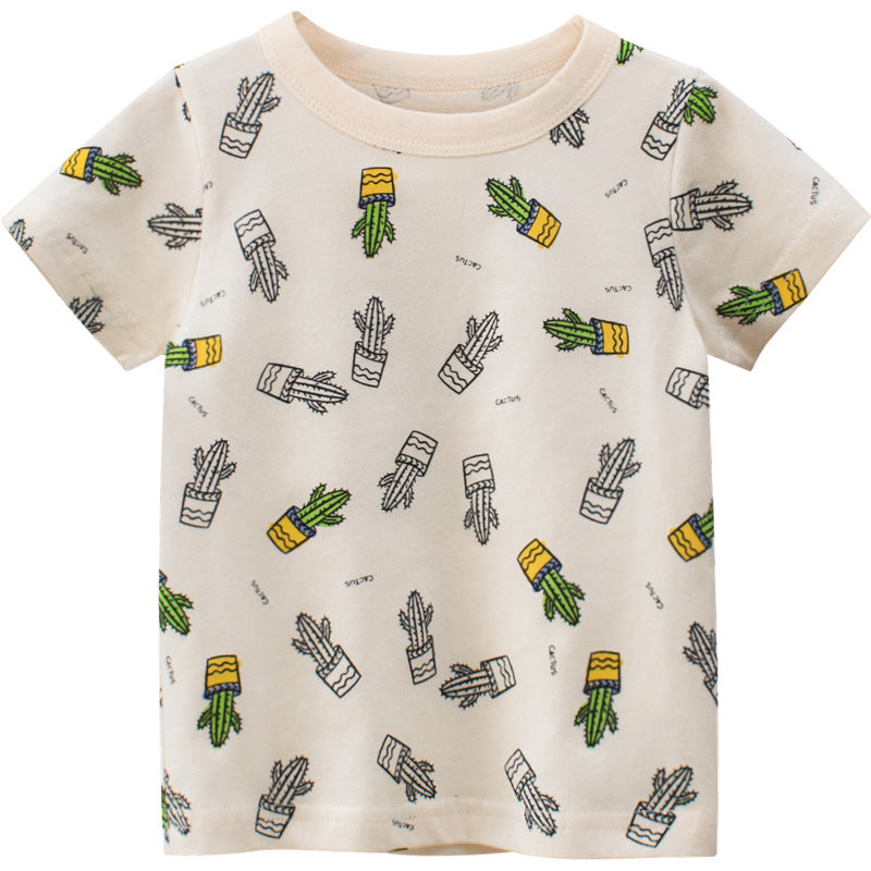 Summer New Boys Short Sleeve T-Shirt Children's Clothing - Tokcobstore