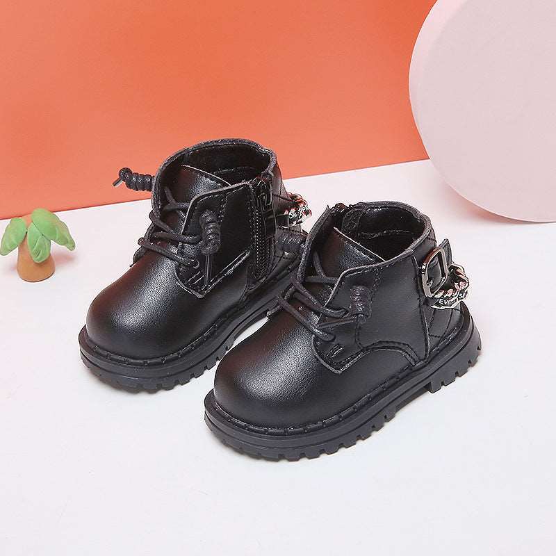 Baby Girl Soft-soled Toddler Shoes Non-slip High-top