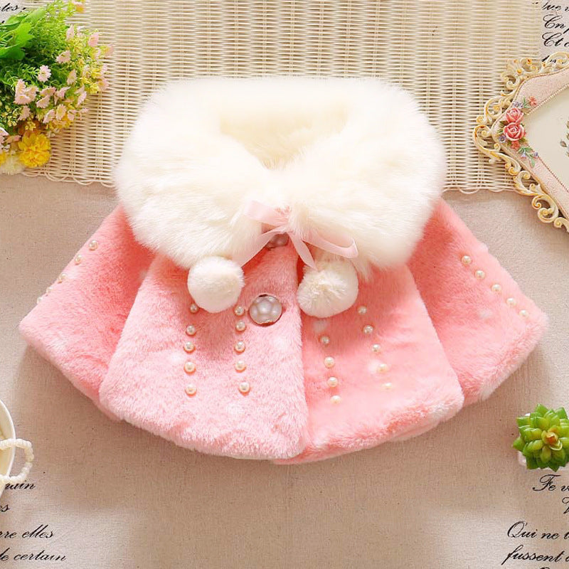 Children's thick plush jacket